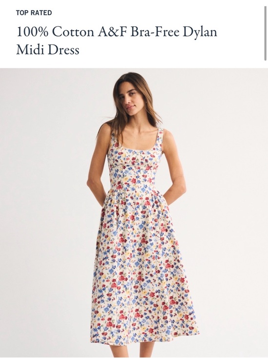 Abercrombie & Fitch Dresses & Skirts - SOLD Abercrombie & Fitch Bra Free Dylan Floral Midi Dress